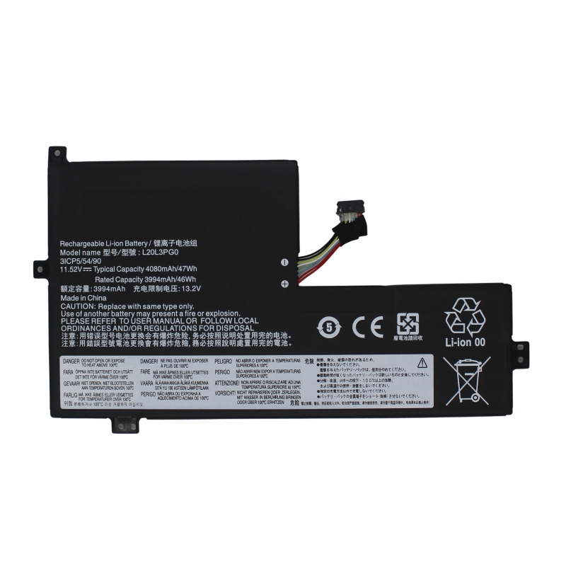 Batterie d'ordinateur portable pour LENOVO 300E CHROMEBOOK GEN 3 L20L3PG0 11.52V 47WH