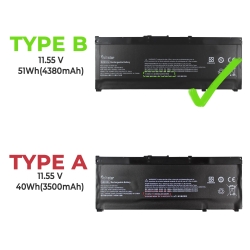 Batterie d'ordinateur portable pour HP PAVILION 15-CX 15-CX0020NR L08855-855 HSTNN-IB8L SR03XL