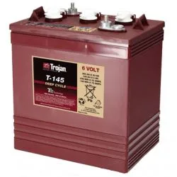 (Ancien modèle) Trojan Motive T-145 6V 260Ah Batterie au Plomb Inondée à Décharge Profonde
