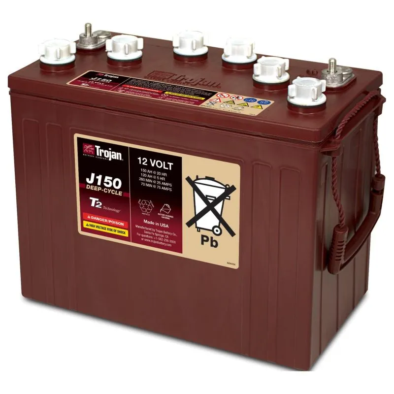 (Ancien modèle) Trojan Motive J150 12V 150Ah Batterie au Plomb Inondée à Décharge Profonde