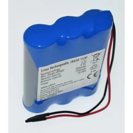 Pack de Batteries au Lithium 18650 Batterie 3,7 V 7800mAh