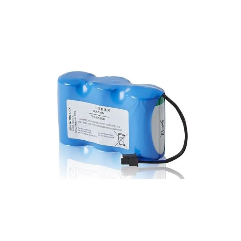Batterie au Lithium 3HAC16831-1 (Piles LiSOCl2 + Connecteur) pour Robots ABB 10.8V et 17000mAh