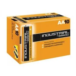 Piles Duracell Industrial AA LR6 (10 Unités)