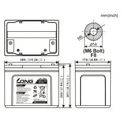 Batterie GEL LONG 12V 75Ah