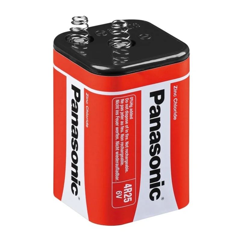 Piles au Chlorure de Zinc Spéciales Panasonic 4R25 6V (1 Unité)
