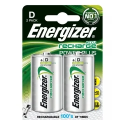 Piles rechargeables Energizer D 2500 mAh