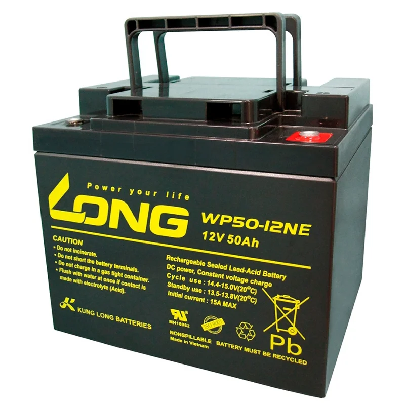 Batterie au Plomb-Acide AGM 12V 50Ah LONG WP50-12NE