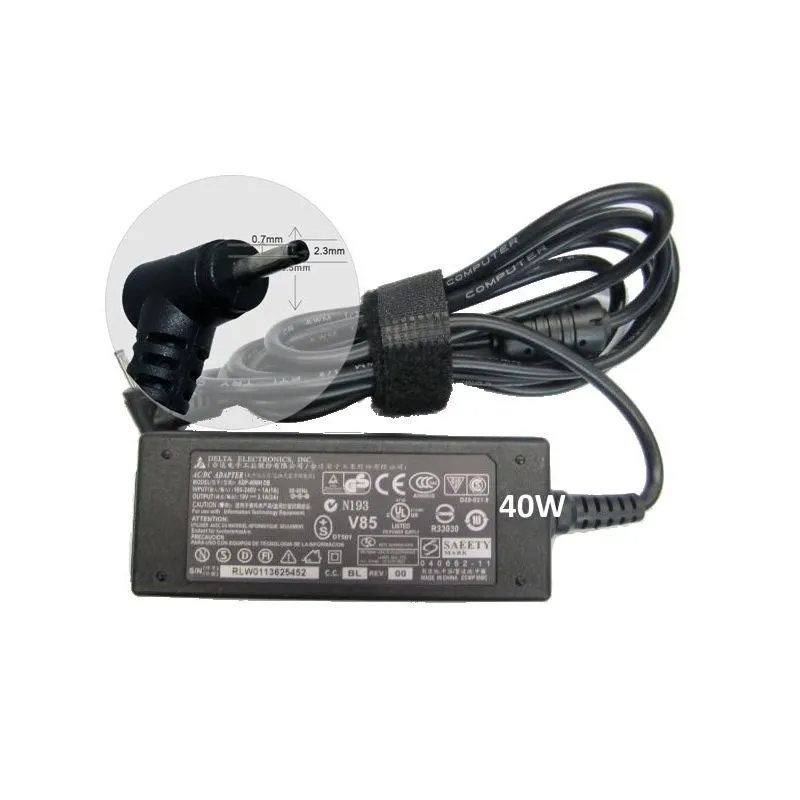 Chargeur Asus 19V 40W de 2,5 0,7 mm