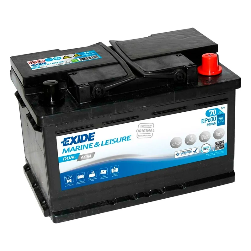 Batterie Exide EP600 Dual AGM 70Ah