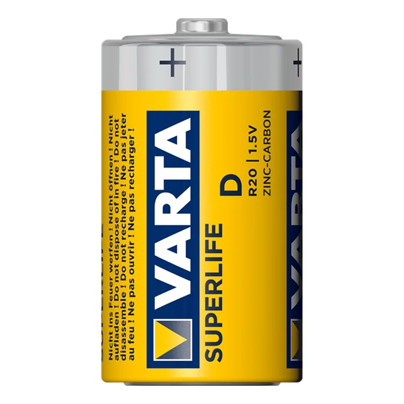 Piles Varta D Super Heavy Duty (2 Unités)