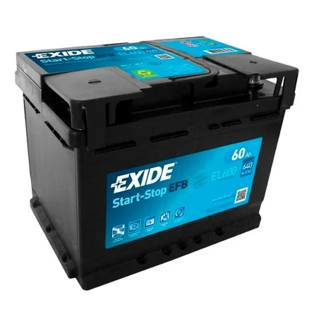 Batterie Exide Start Stop EFB EL600 60Ah