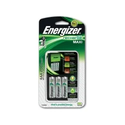 Chargeur de piles rechargeables Energizer Maxi avec 4 piles AA 2000...