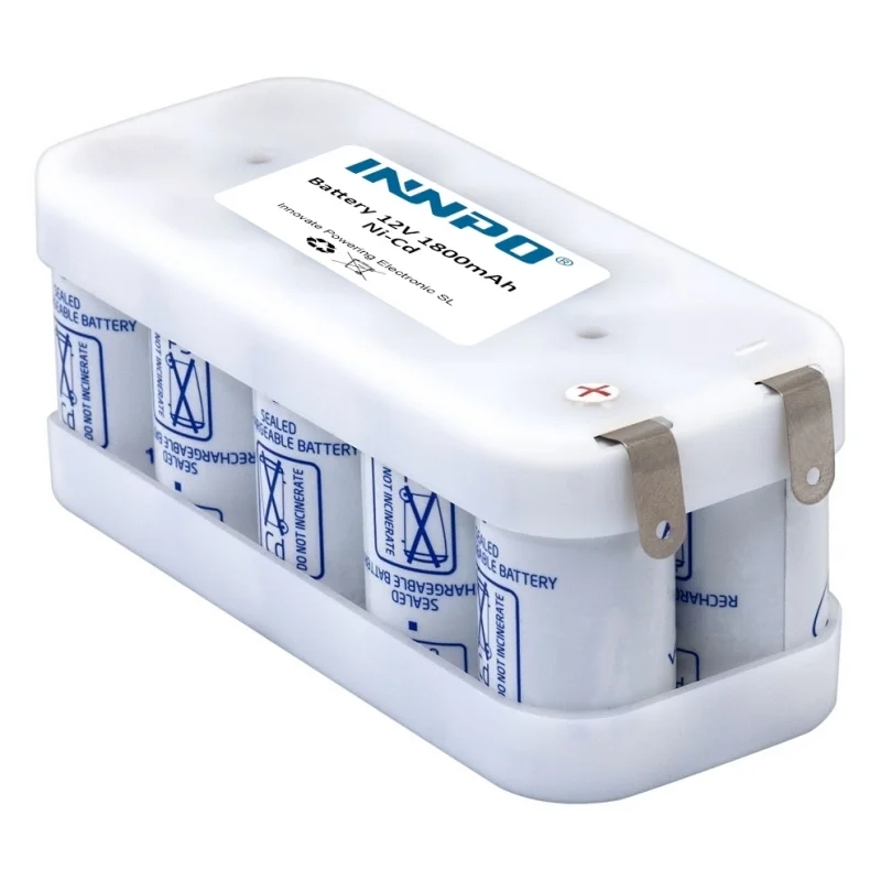 Batteries de type Flasco Ni-Cd 12V 1800mAh