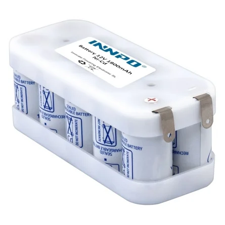 Batteries de type Flasco Ni-Cd 12V 1800mAh