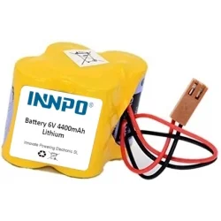 Batterie au Lithium + Connecteur A068-6114-K504 PLC 6V 4400mAh