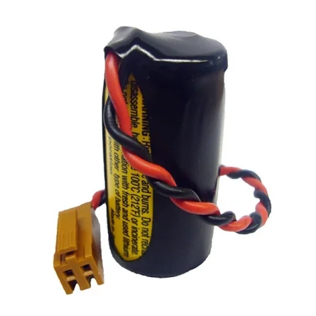 Pile Lithium + Connecteur pour GE Fanuc A02B-0177-K106 et Contrôleur Logique Programmable (PLC) 3V - 2000mAh