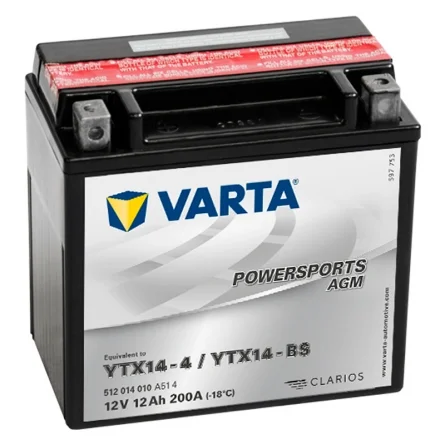 Batterie Varta YTX14-BS AGM 12Ah