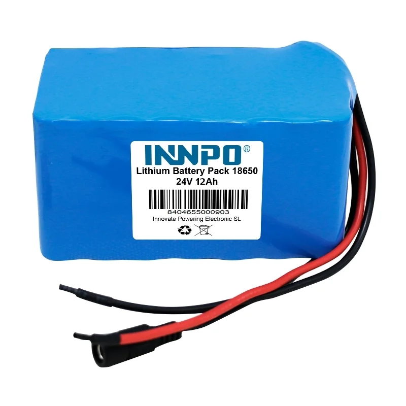 Batteries Lithium 18650 batterie 24V 12Ah