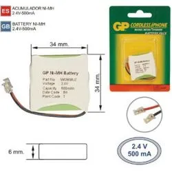 Batterie Téléphone sans fil T304_C3 2.4 V, 500mAh