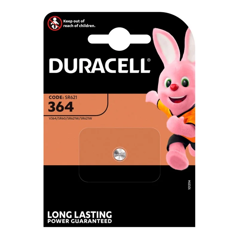 Piles Boutons Oxyde d'Argent Duracell 364 (1 Unité)
