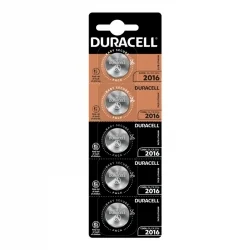 Piles Boutons au Lithium Duracell 2016 (5 Unités)