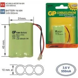Batterie Téléphone sans fil T207 3.6 V 550mAh