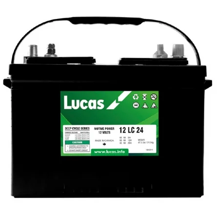 Batterie au Plomb-Acide 12V 80Ah Lucas 12LC24 Cycle Profond
