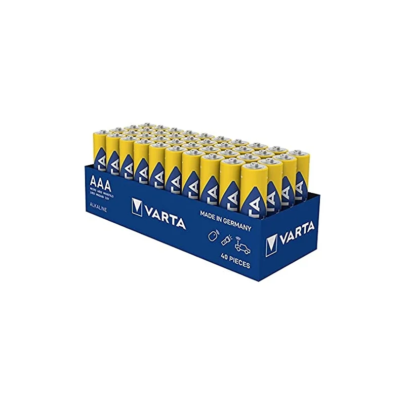 Piles Varta Industrial Pro AAA LR3 (40 Unités)