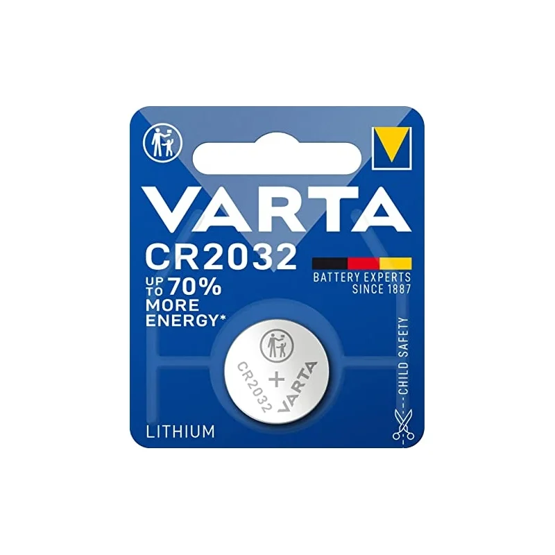 Piles Boutons au Lithium Varta CR2032 (1 Unité)