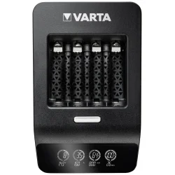 Chargeur ultra-rapide Varta LCD pour piles rechargeables AA, AAA Ni-Mh avec 4 piles AA 2100mah