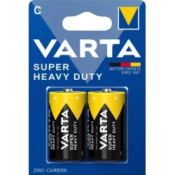 Piles Zinc-Carbone Varta C Super Heavy Duty (2 Unités)