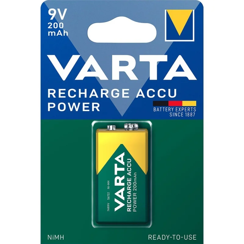 Pile Rechargeable Varta pile 9V 200 mAh