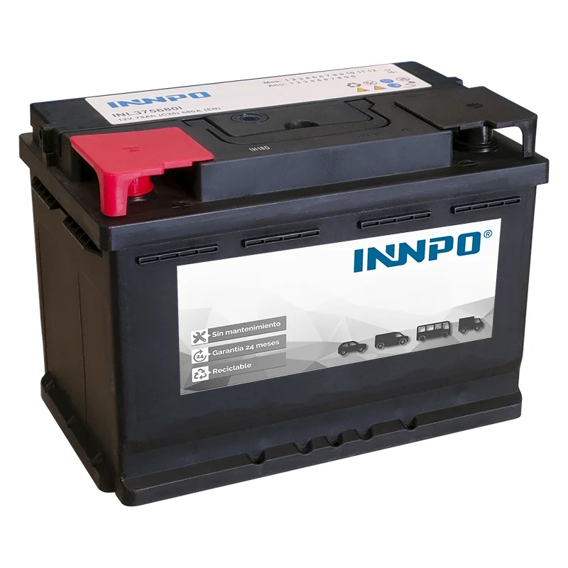 Batterie INNPO 74Ah 680A Gauche