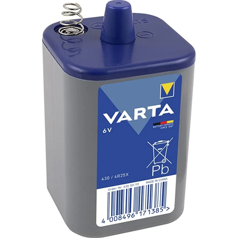 Piles au Chlorure de Zinc Spéciales Varta 430 4R25X 6V (1 Unité)