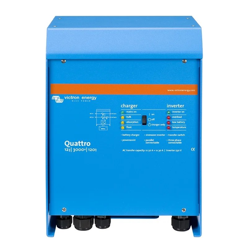 Onduleur Chargeur Victron Quattro 12/3000/120-50/50 230V