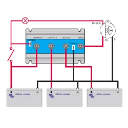 Répartiteur de Batterie Victron Argodiode 180-3AC pour 3 Batteries 180A