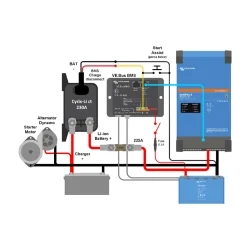 Coupleur de Batteries Victron Cyrix-Li-ct 12/24V 120A Intelligent Combiner
