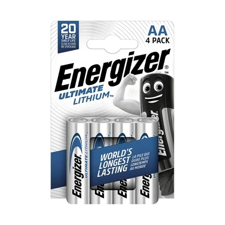 Piles au Lithium Energizer Ultimate Lithium AA (4 Unités)