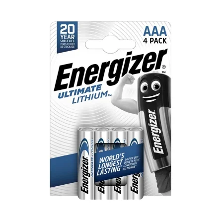 Piles au Lithium Energizer Ultimate Lithium AAA (4 Unités)