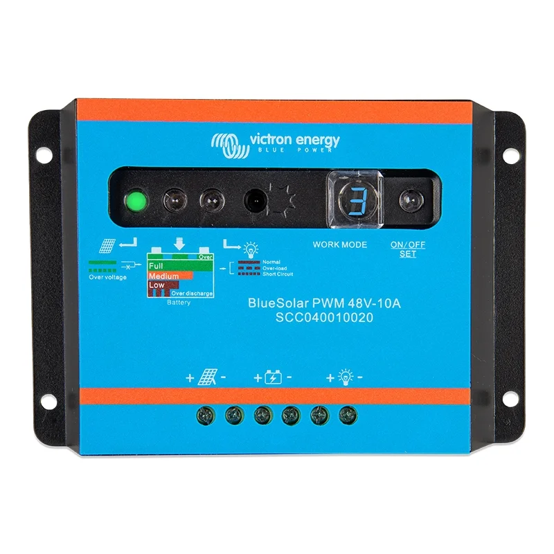 Contrôleur de Charge Victron BlueSolar PWM-Light 48V 10A