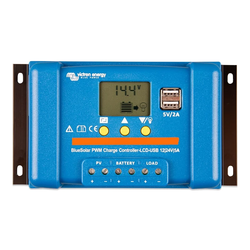 Contrôleur de Charge Victron BlueSolar PWM-LCD & USB 12/24V 5A