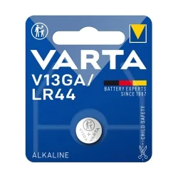 Piles Boutons Alcalines Varta V13GA LR44 (1 Unité)