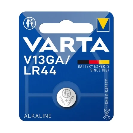 Piles Boutons Alcalines Varta V13GA LR44 (1 Unité)