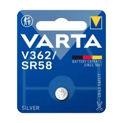 Piles Boutons Oxyde d'Argent Varta V362 SR58 (1 Unité)