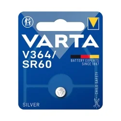 Piles Boutons Oxyde d'Argent Varta V364 SR60 (1 Unité)