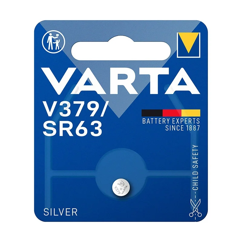 Piles Boutons Oxyde d'Argent Varta V379 SR63 (1 Unité)