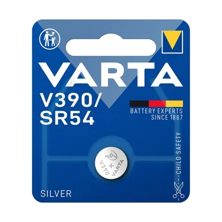 Piles Boutons Oxyde d'Argent Varta V390 SR54 (1 Unité)