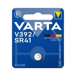 Piles Boutons Oxyde d'Argent Varta V392 SR41 (1 Unité)