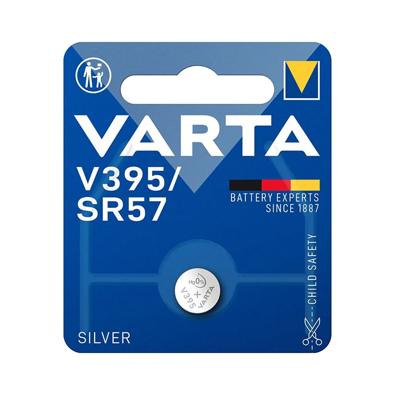 Piles Boutons Oxyde d'Argent Varta V395 SR57 (1 Unité)