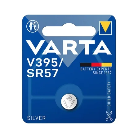 Piles Boutons Oxyde d'Argent Varta V395 SR57 (1 Unité)